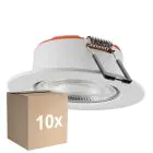 Multipack 10x Ledvance Spot Combo Fire Rated FIX White 5W 560lm 60D - 840 Cool White | Cutout 70 - IP65 - Dimmable